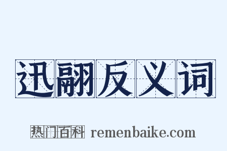 迅翮反义词是什么意思的图片